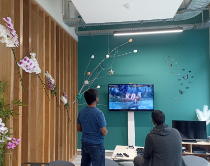 Nos plus - Activité Jeux PS5 dans la salle de pause